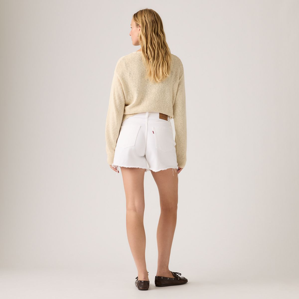 Ribcage Women's Shorts — Tooth Fairy Raw Hem - White