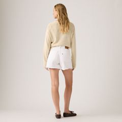 Ribcage Women's Shorts — Tooth Fairy Raw Hem - White 3