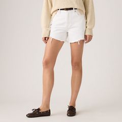 Ribcage Women's Shorts — Tooth Fairy Raw Hem - White 2