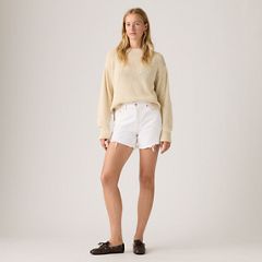Ribcage Women's Shorts — Tooth Fairy Raw Hem - White 5