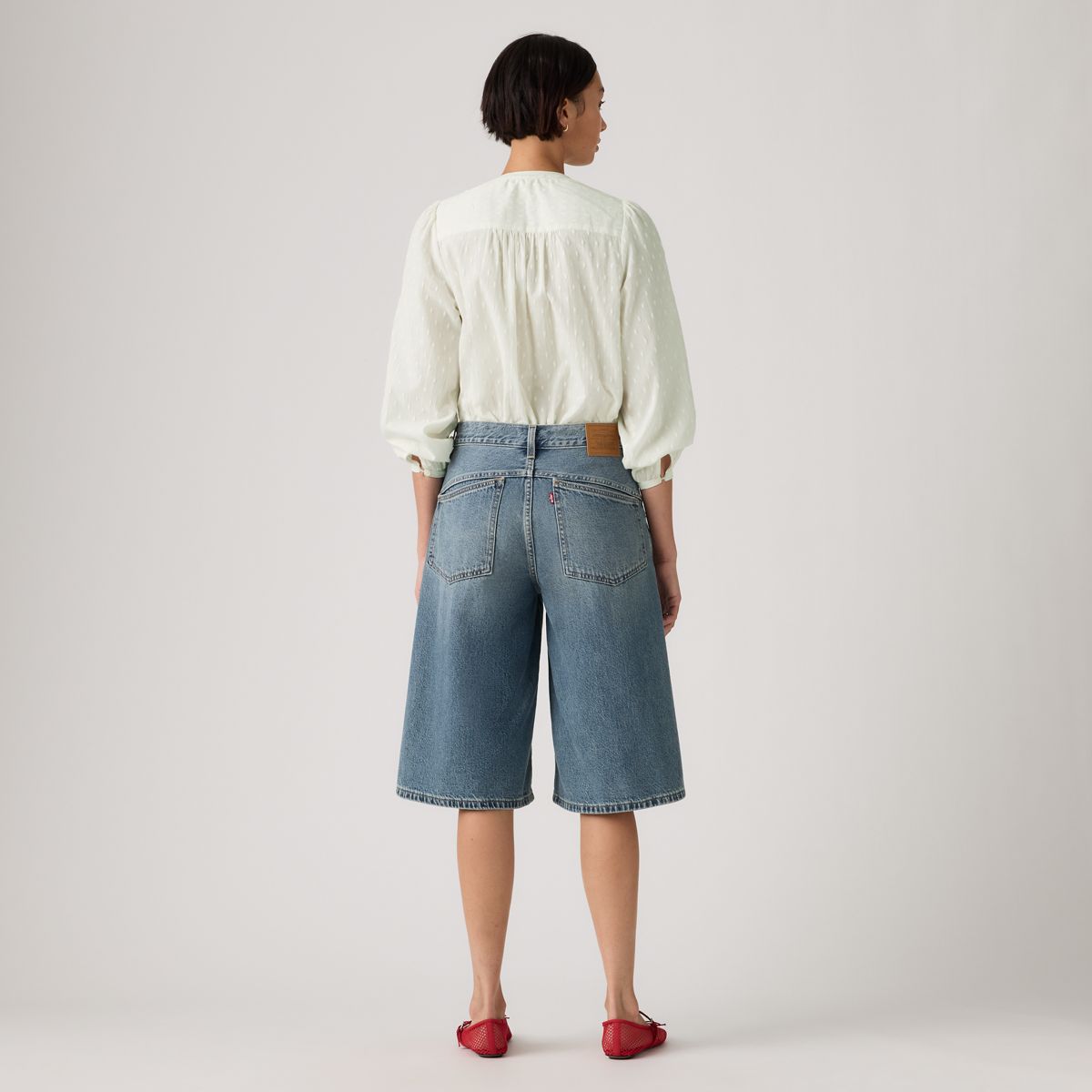 Super Baggy Women's Jorts — Hazy Times - Medium Wash
