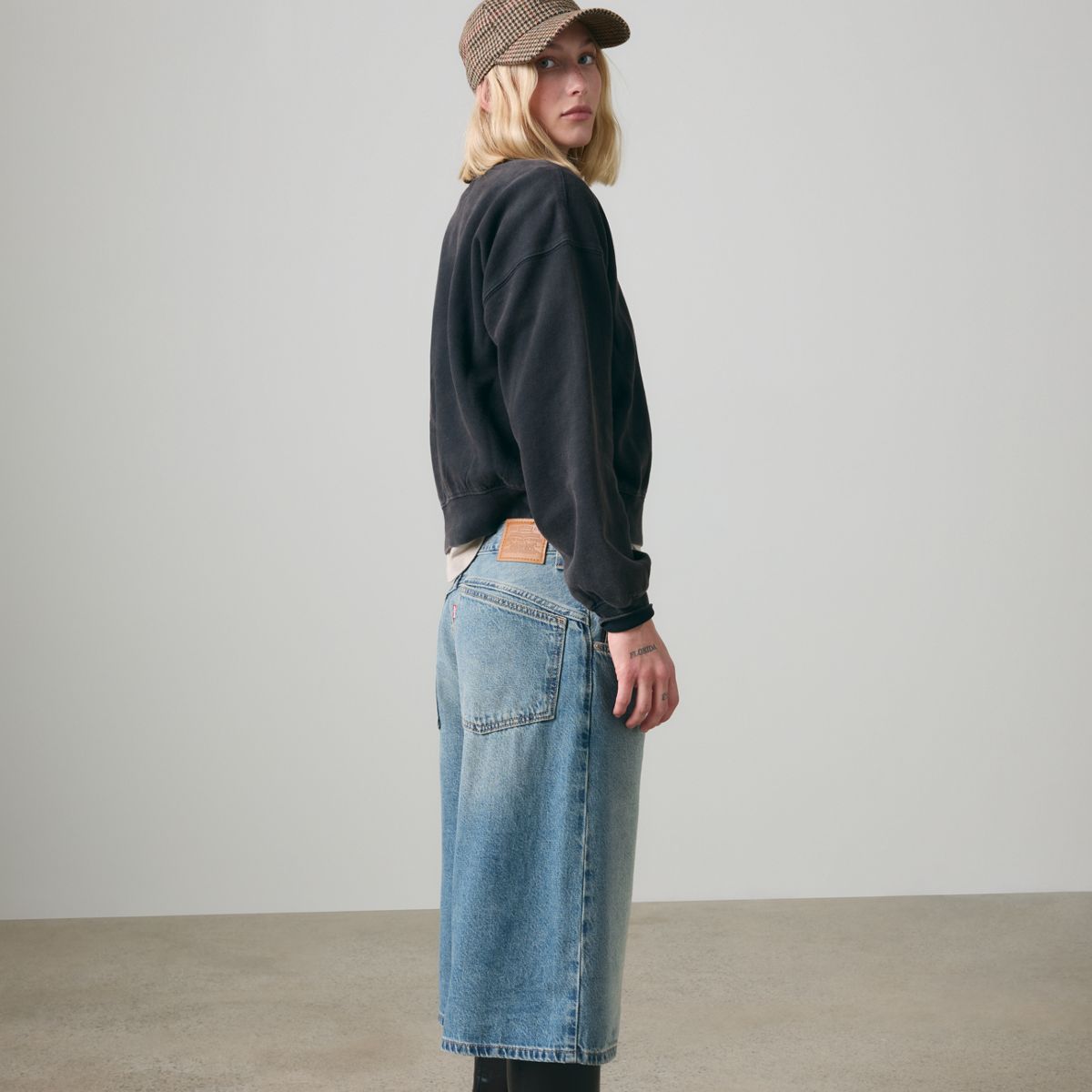 Super Baggy Women's Jorts — Hazy Times - Medium Wash