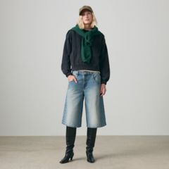 Super Baggy Women's Jorts — Hazy Times - Medium Wash 1