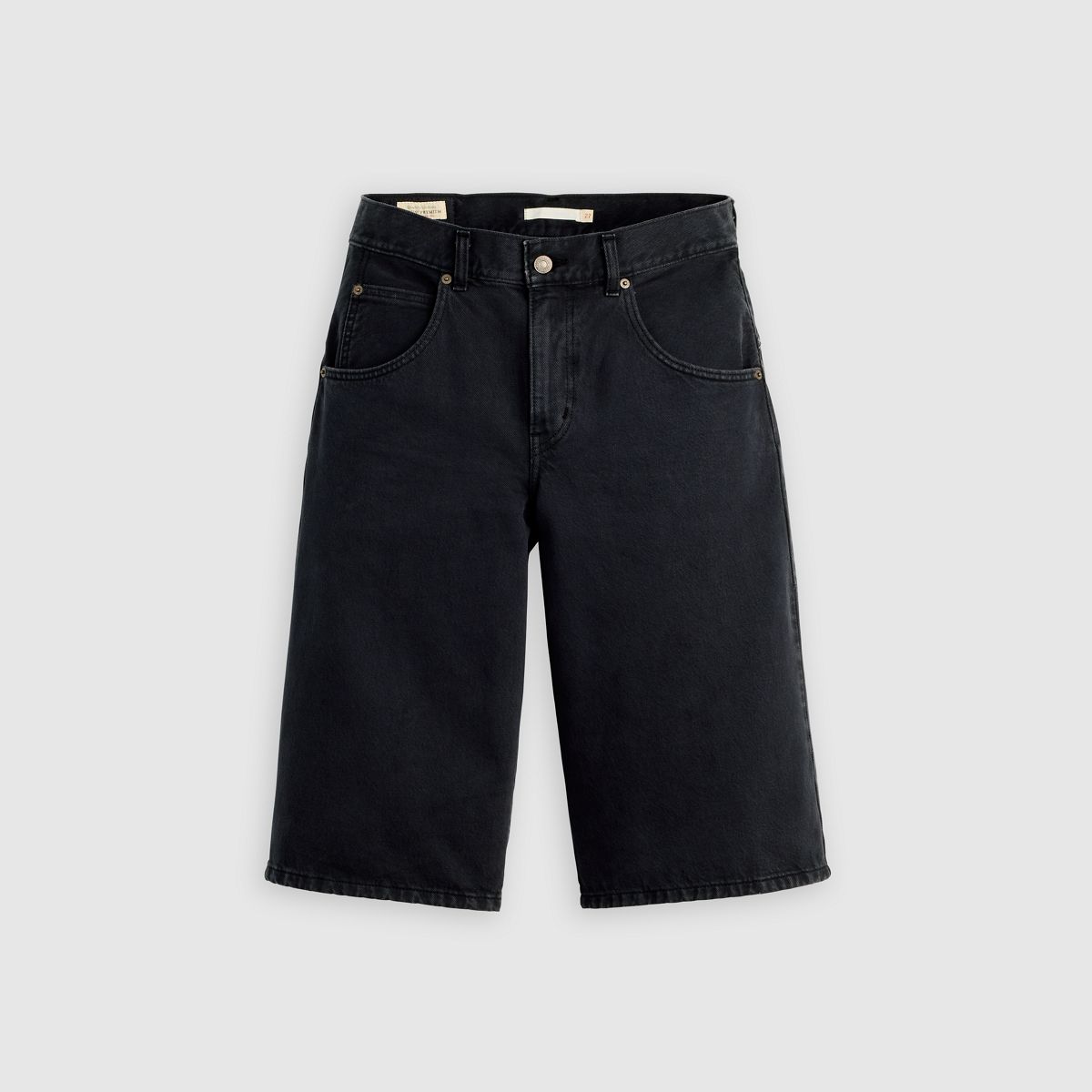 Super Baggy Women's Jorts — Chipped Black Oyster - Black
