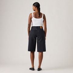 Super Baggy Women's Jorts — Chipped Black Oyster - Black 3