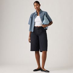 Super Baggy Women's Jorts — Chipped Black Oyster - Black 1
