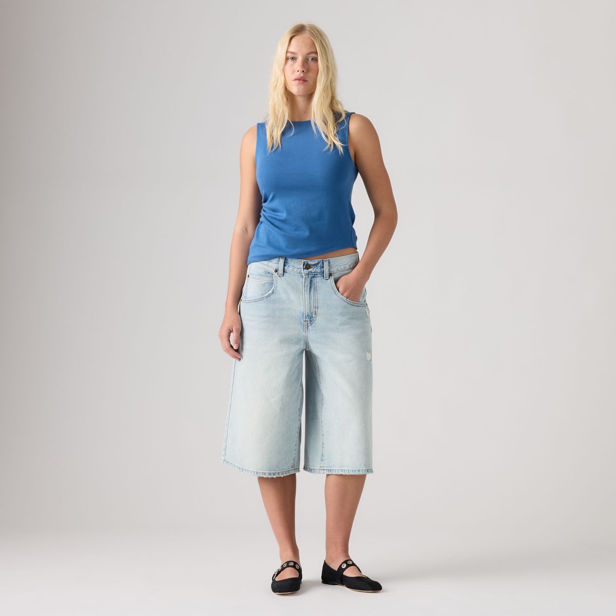 Super Baggy Jorts — Remember Together - Medium Wash