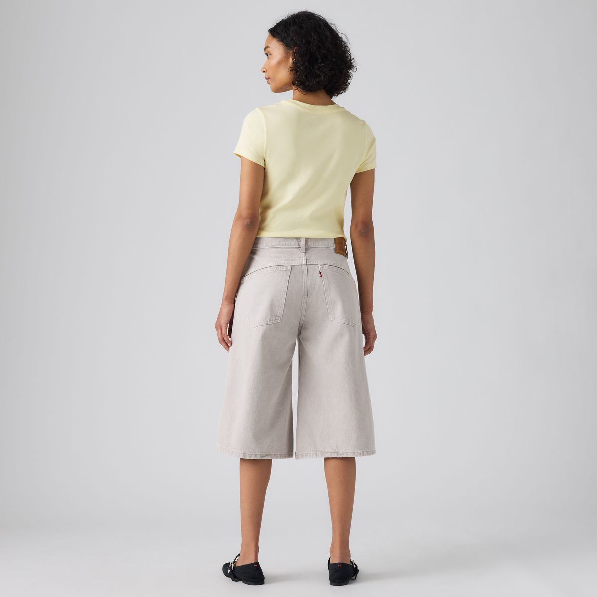Super Baggy Women's Jorts — Pebbled Path - Grey