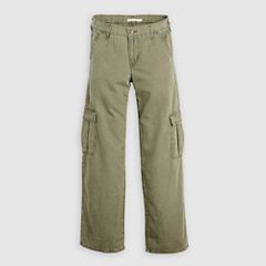Superlow Loose Women's Cargo Pants — Ivy Green Pigment - Green 6