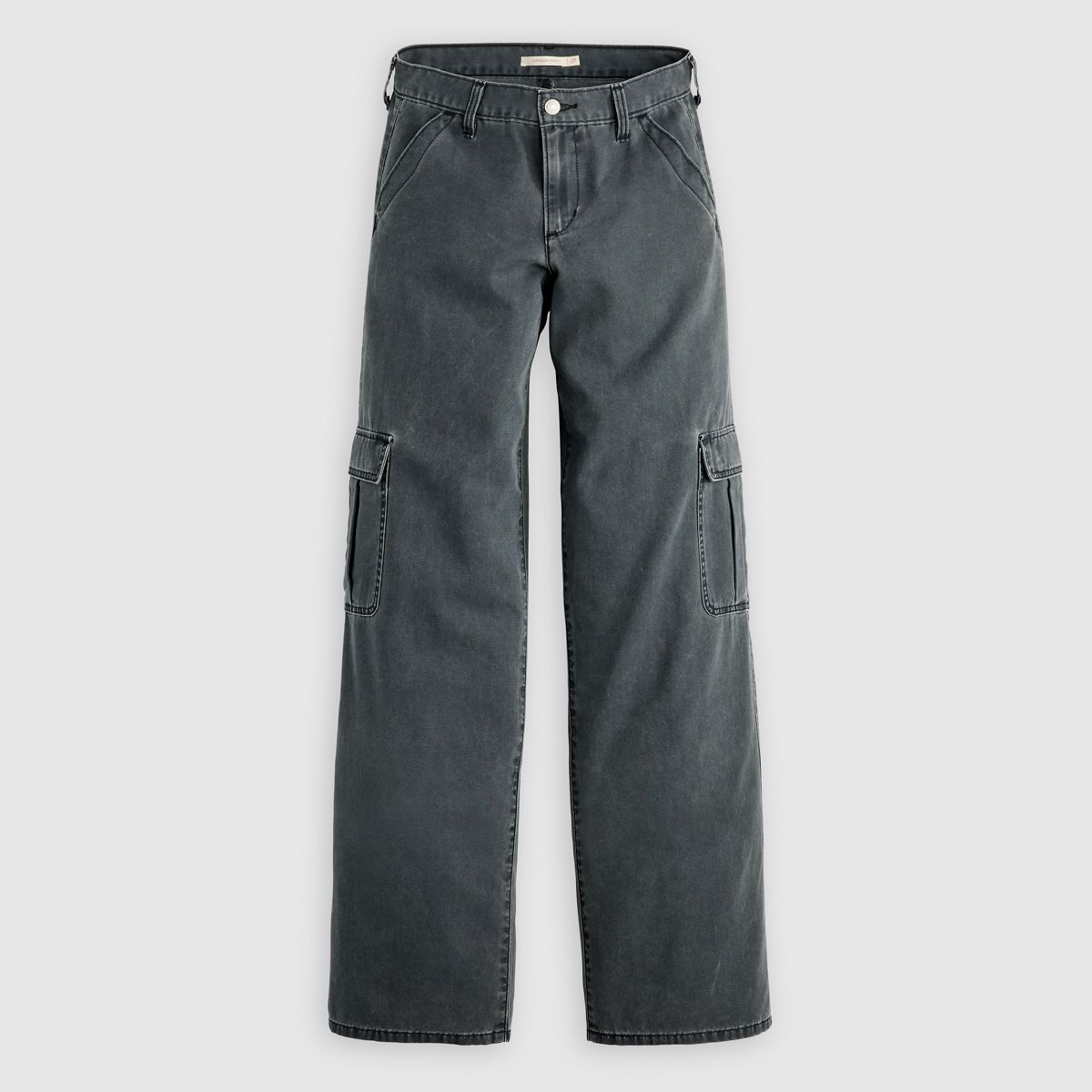 Superlow Loose Women's Cargo Pants — Meteorite Pigment - Blue