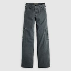 Superlow Loose Women's Cargo Pants — Meteorite Pigment - Blue 6