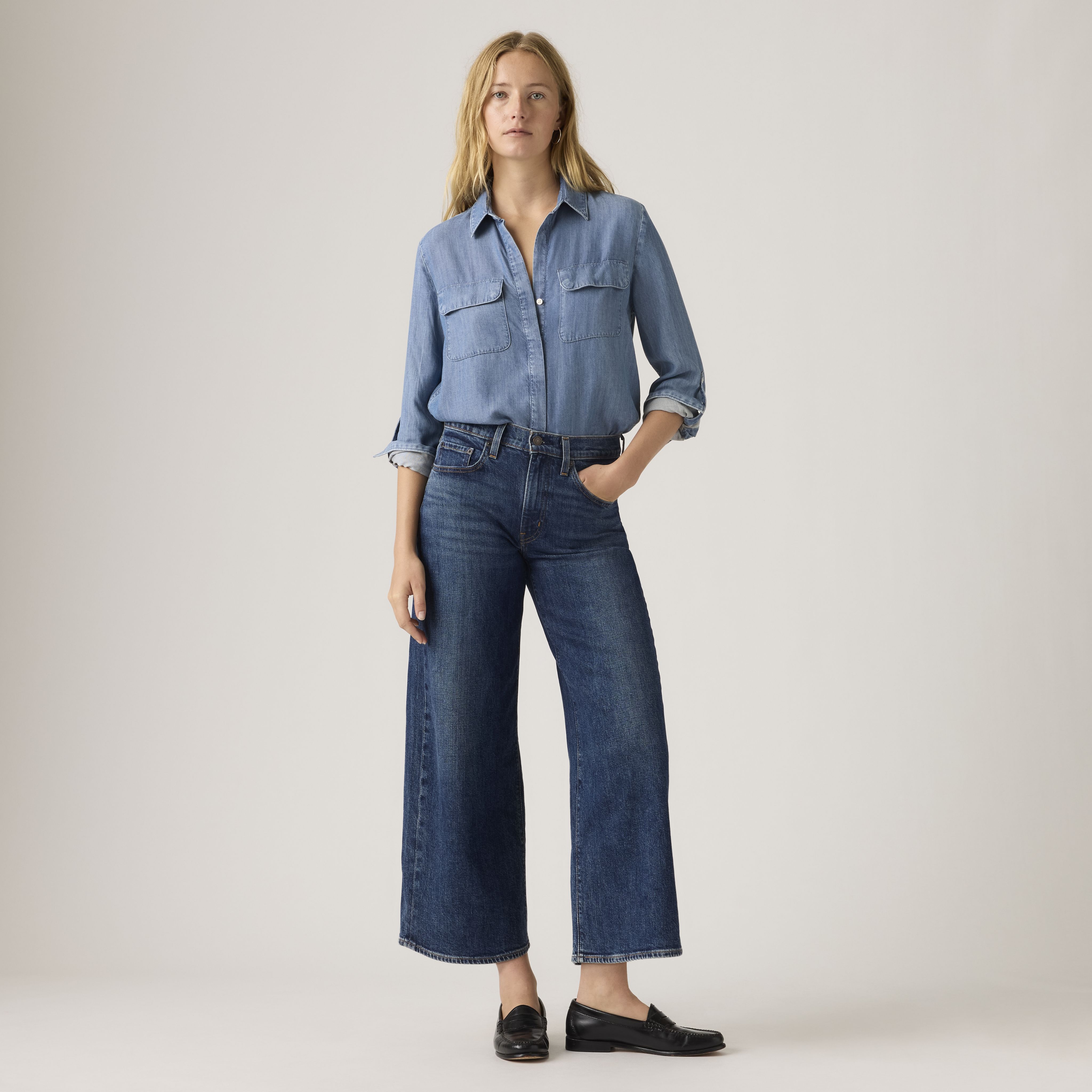 728 High-Rise Wide-Leg Ankle Women's Jeans 10