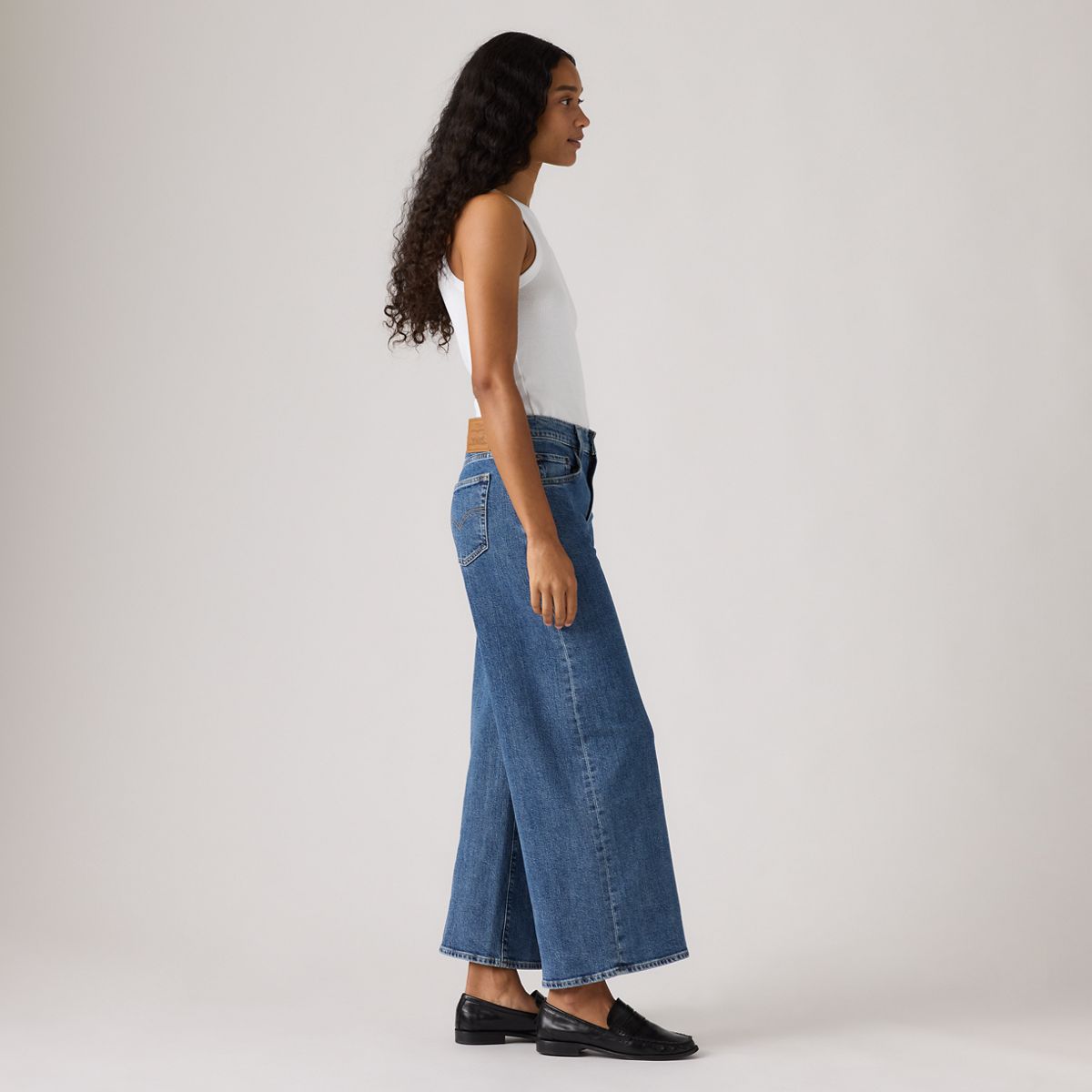 728 High-Rise Wide-Leg Ankle Women's Jeans — All Money Mid - Medium Wash