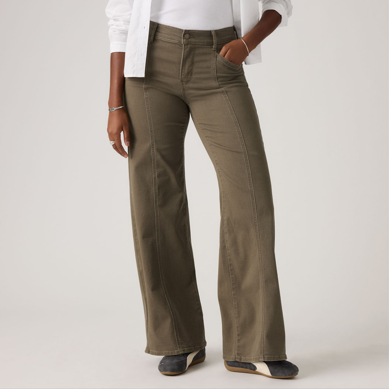 318 Seamed Wide-Leg Women's Jeans 2