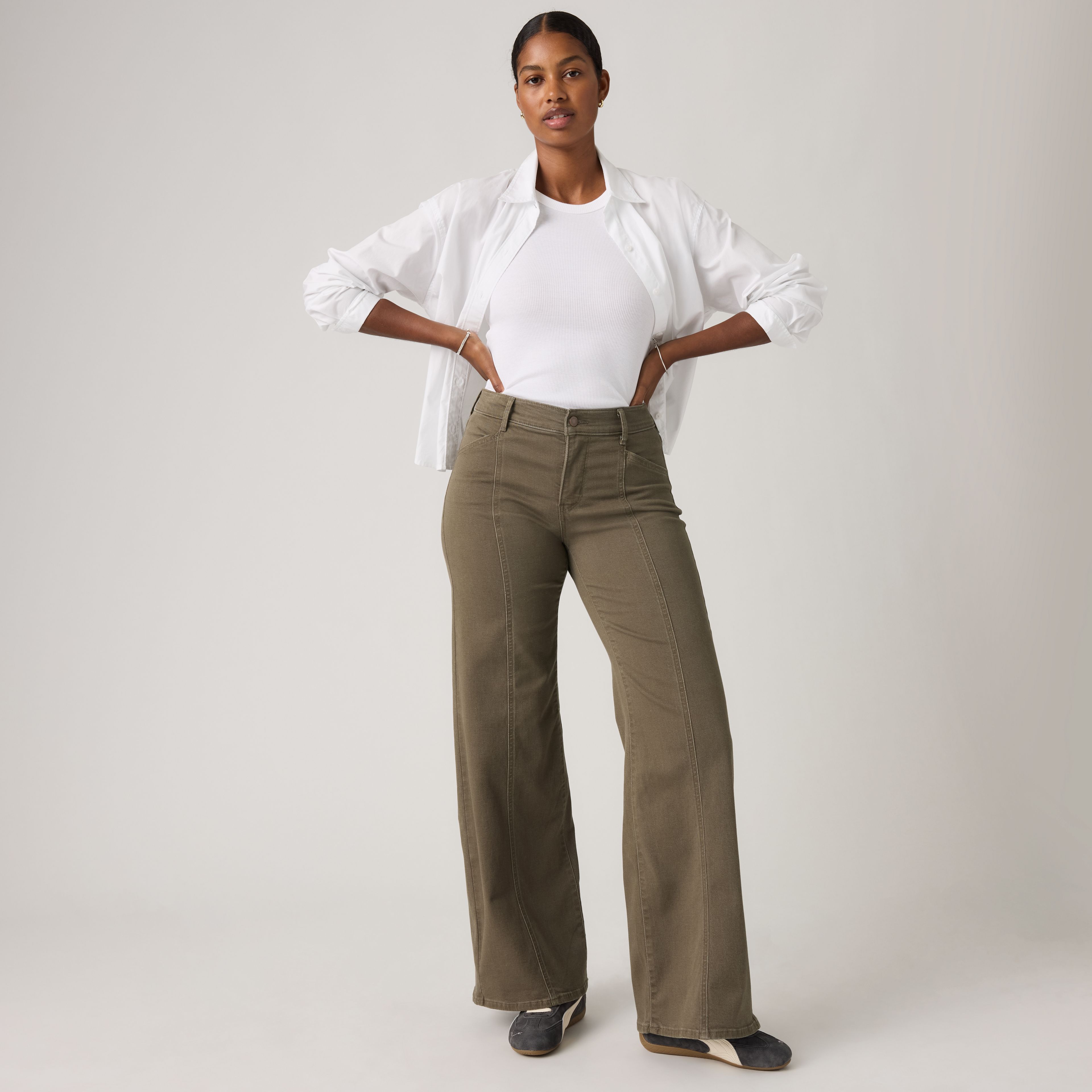 318 Seamed Wide-Leg Women's Jeans