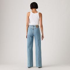 Ribcage Wide-Leg Belted Women's Jeans — Multiple Options - Medium Wash 3