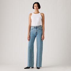 Ribcage Wide-Leg Belted Women's Jeans — Multiple Options - Medium Wash 5