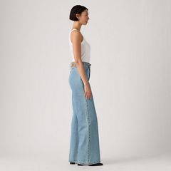 Ribcage Wide-Leg Belted Women's Jeans — Multiple Options - Medium Wash 4