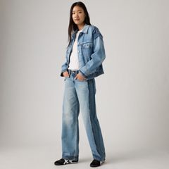 Deconstructed Low Loose Women's Jeans — Upon Reflection - Medium Wash 1