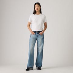 Deconstructed Low Loose Women's Jeans — Upon Reflection - Medium Wash 5