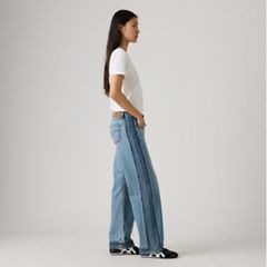 Deconstructed Low Loose Women's Jeans — Upon Reflection - Medium Wash 4