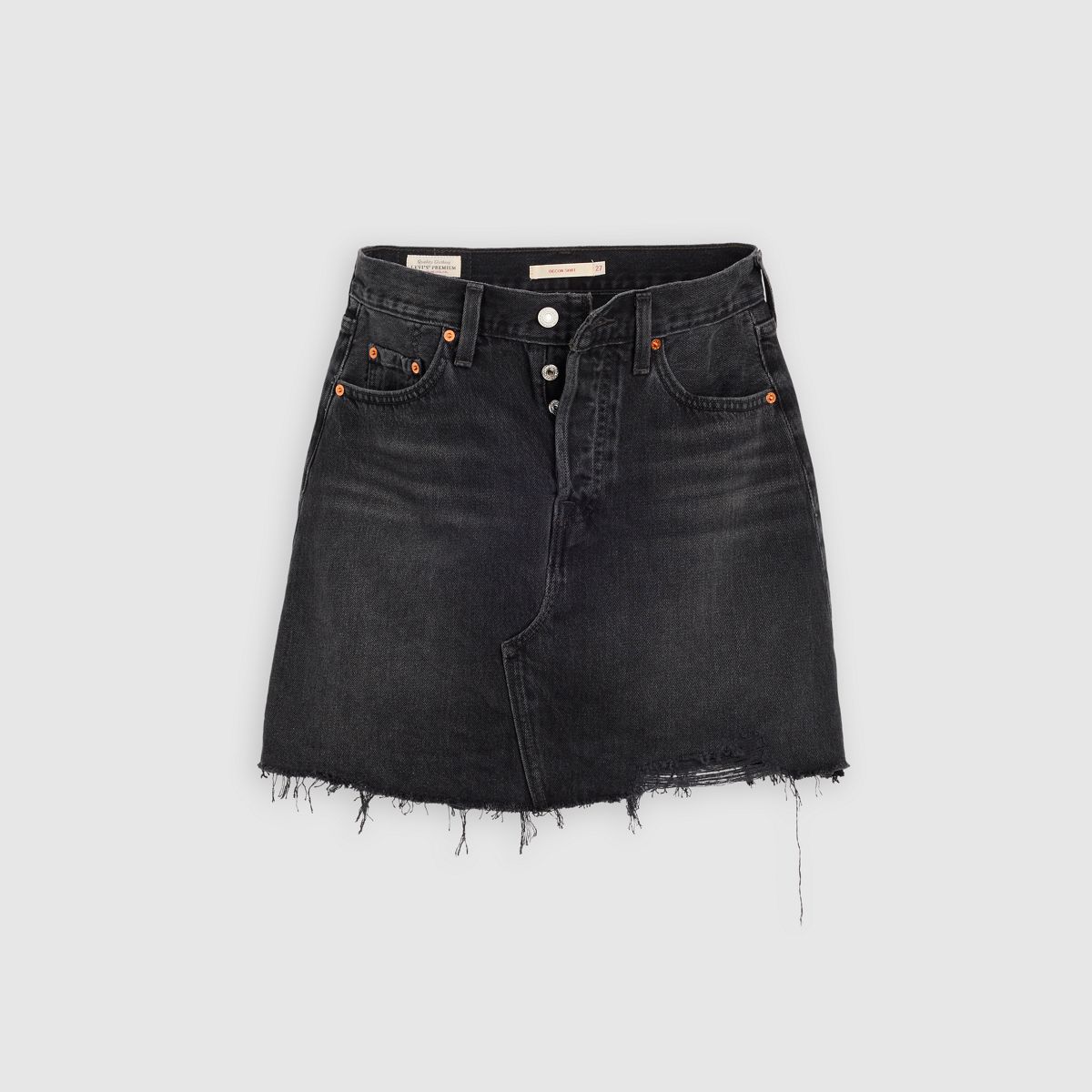 Deconstructed Skirt — Rebel Edge Skirt - Black