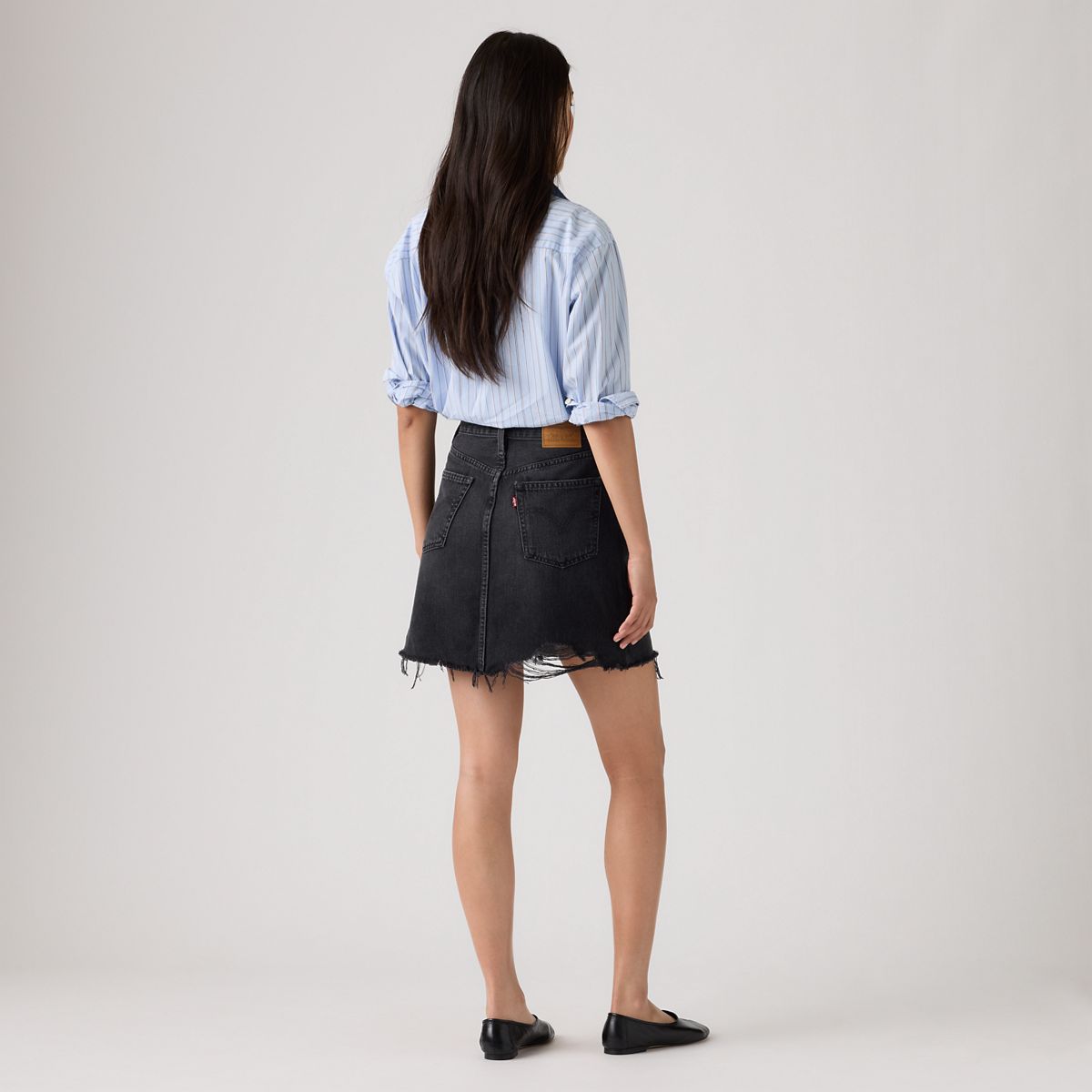 Deconstructed Skirt — Rebel Edge Skirt - Black