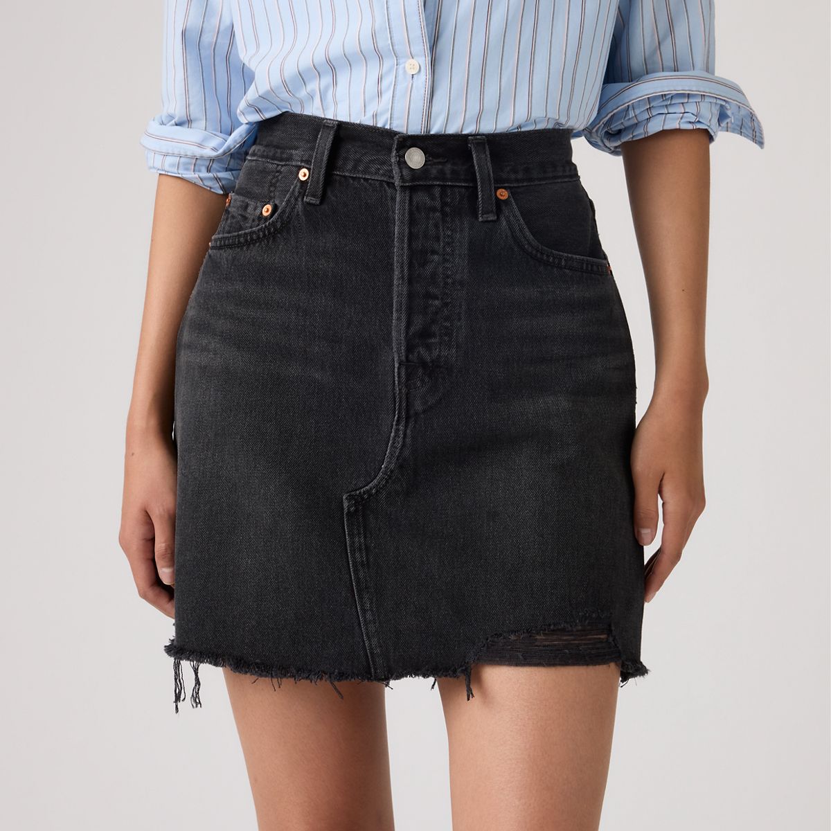 Deconstructed Skirt — Rebel Edge Skirt - Black