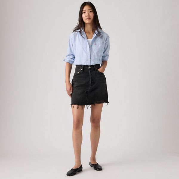 Deconstructed Skirt — Rebel Edge Skirt - Black