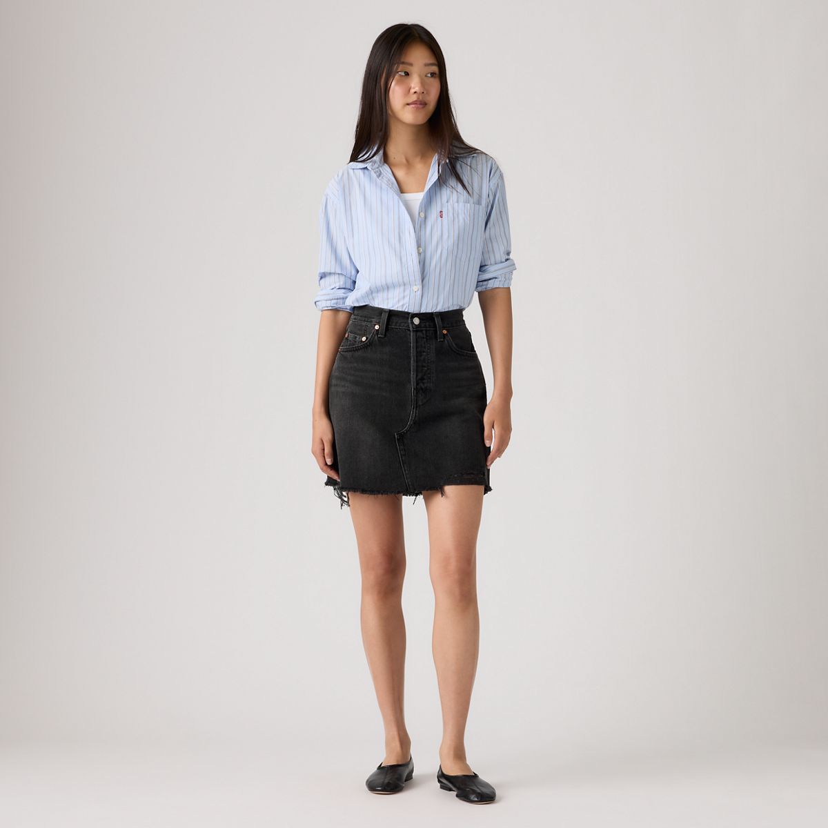 Deconstructed Skirt — Rebel Edge Skirt - Black