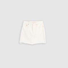 Deconstructed Skirt — Snowing In La Raw He - White 7