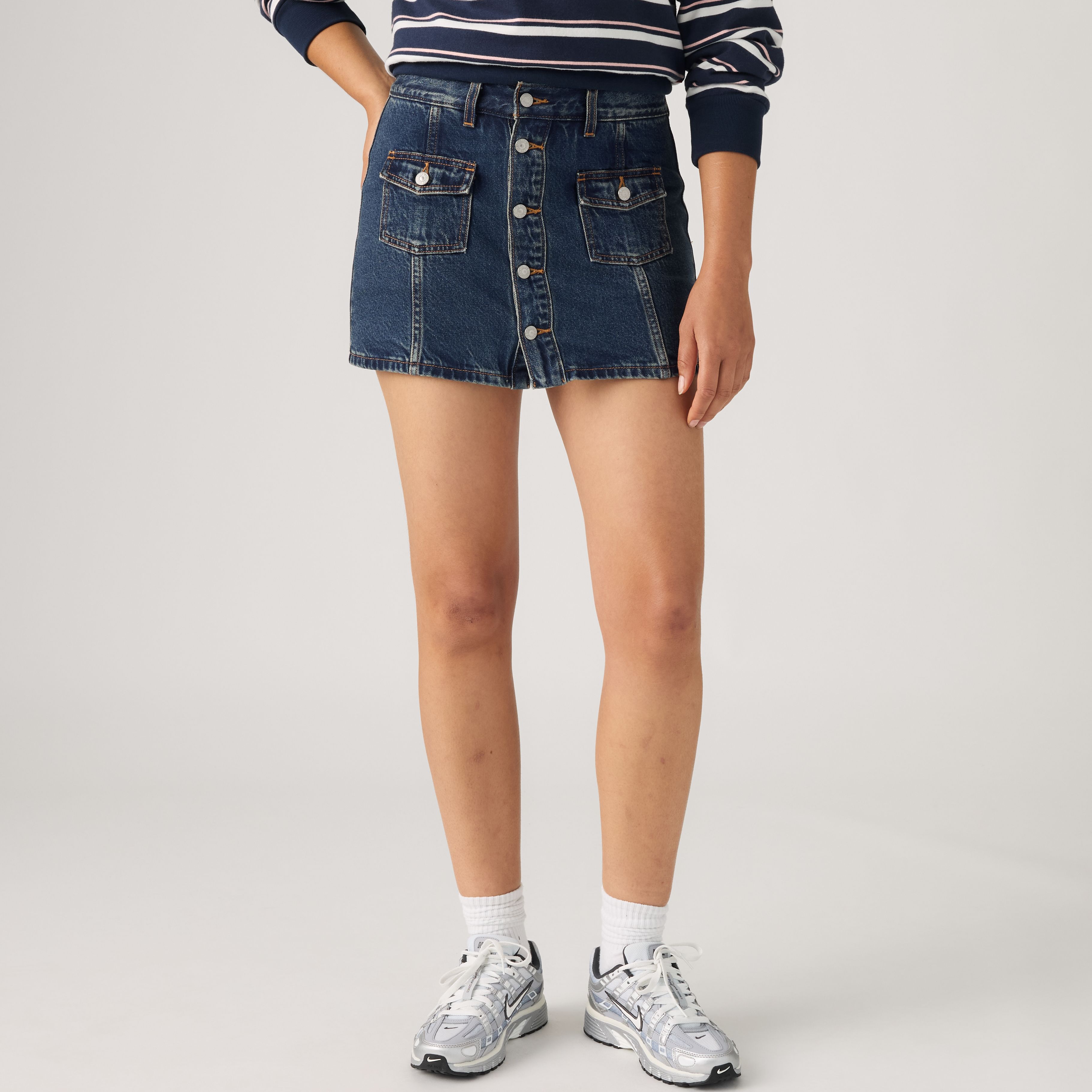 Button Front Skirt 2