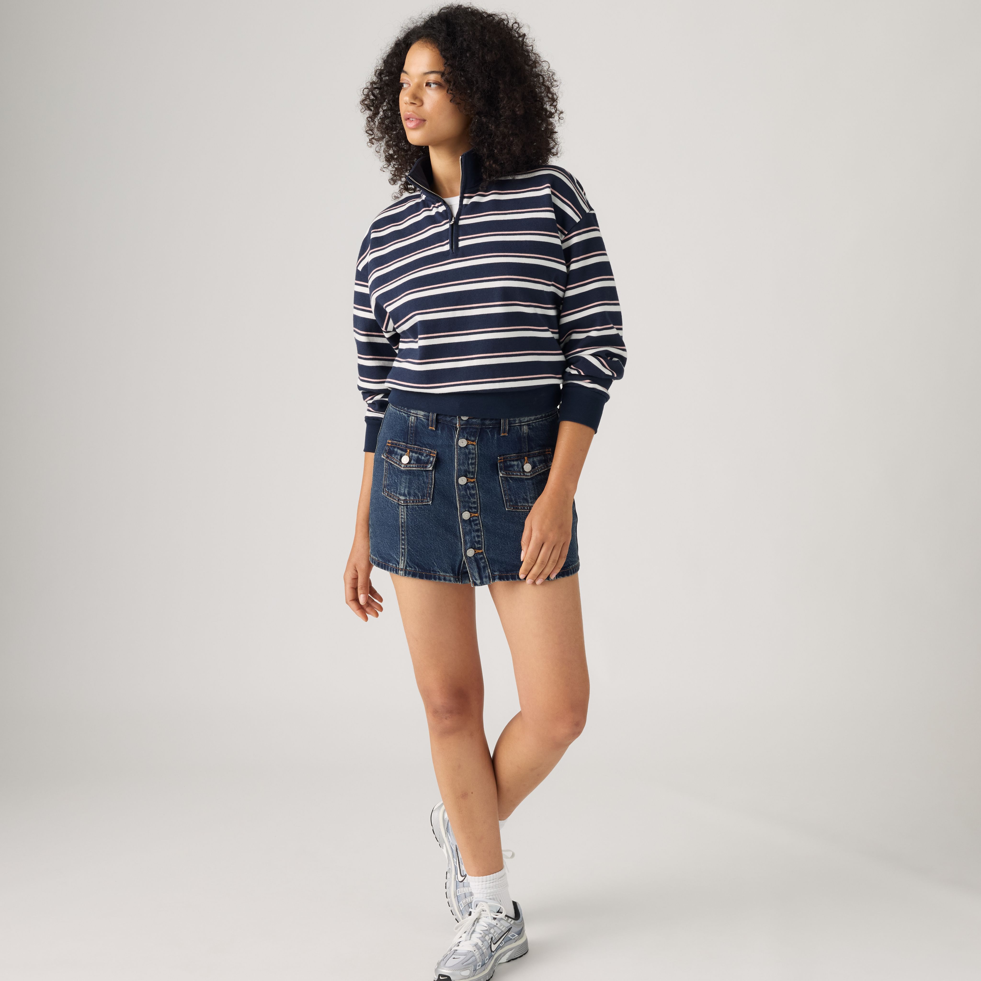 Button Front Skirt 1