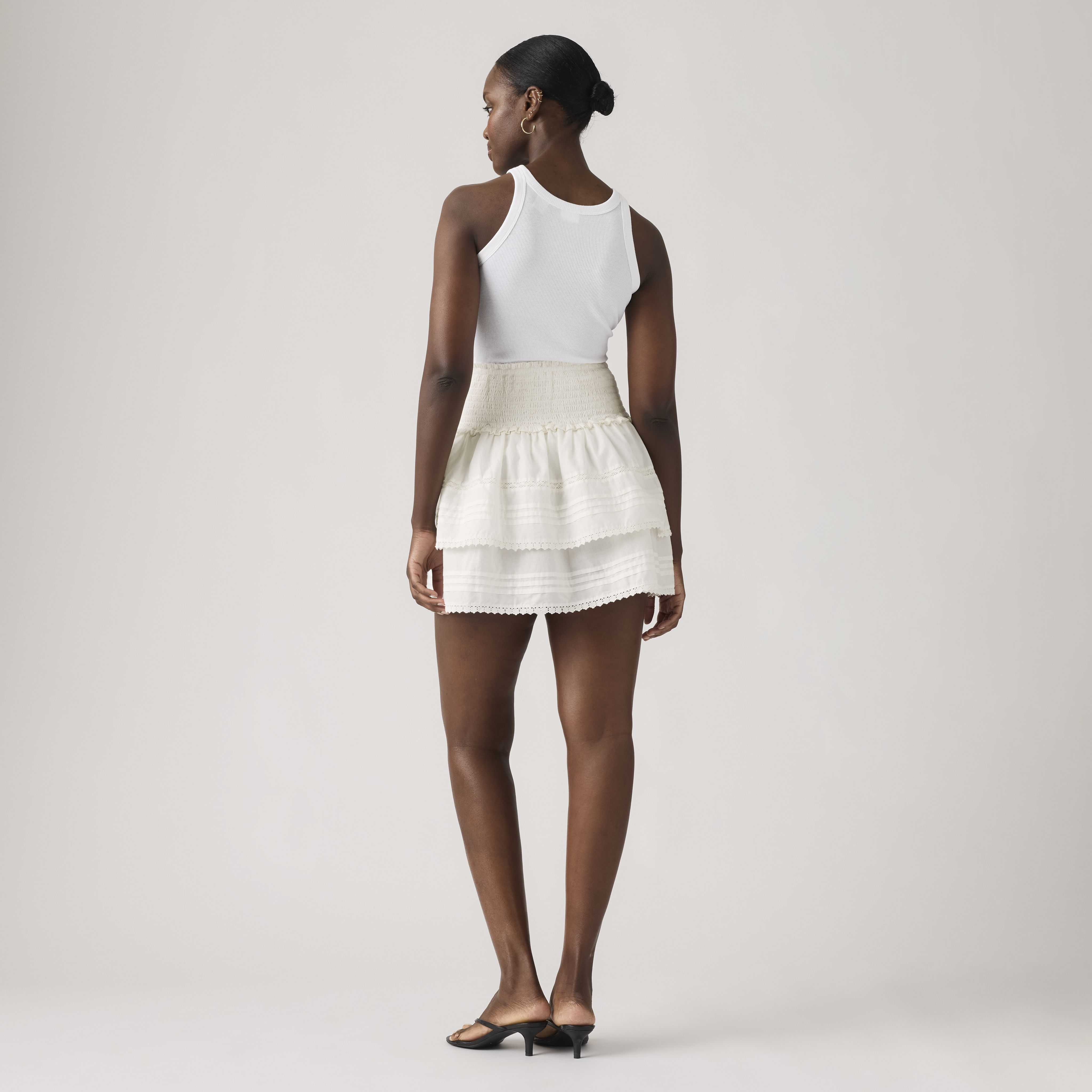 Raquel Smocked Mini Skirt 3