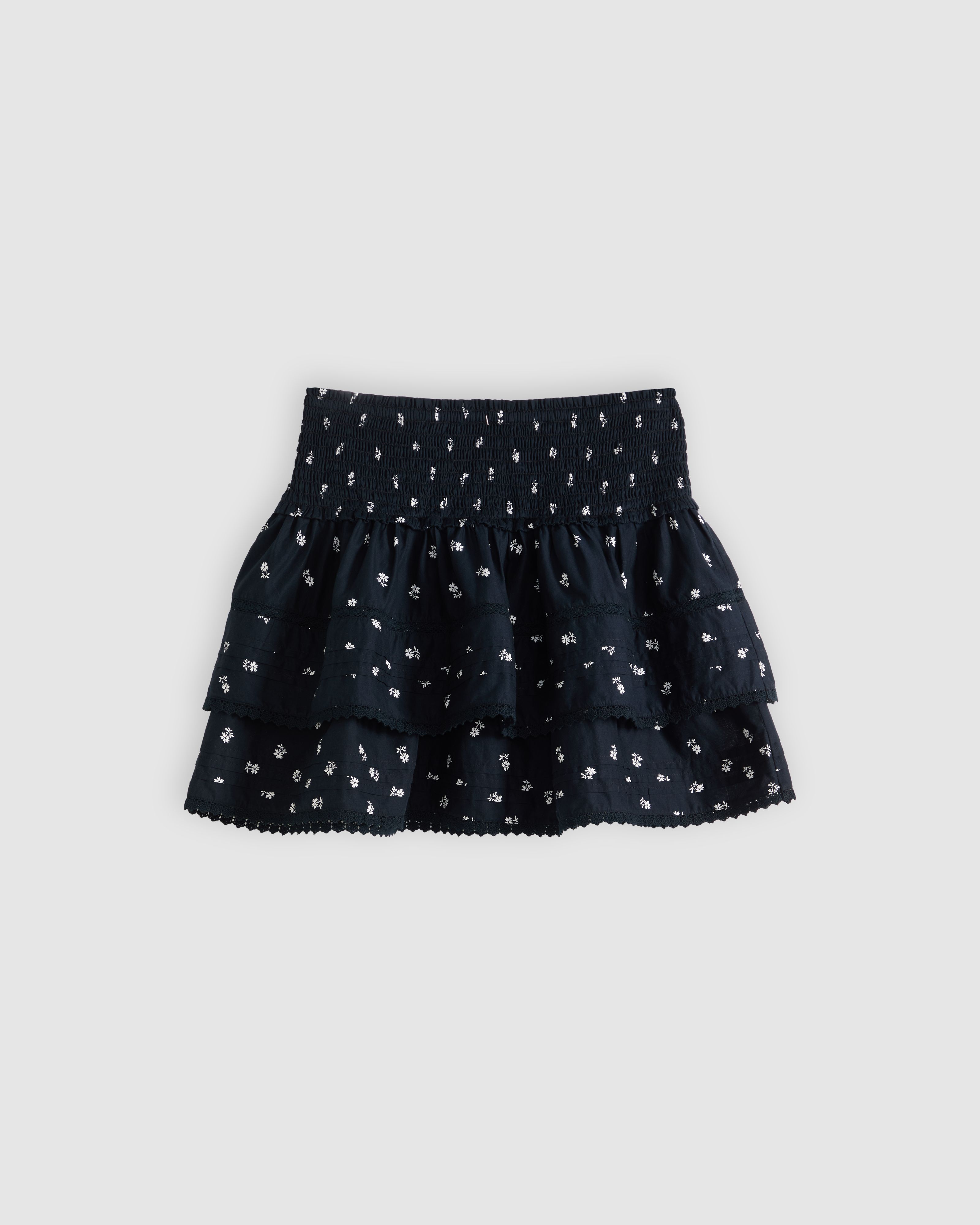 Raquel Smocked Mini Skirt 6