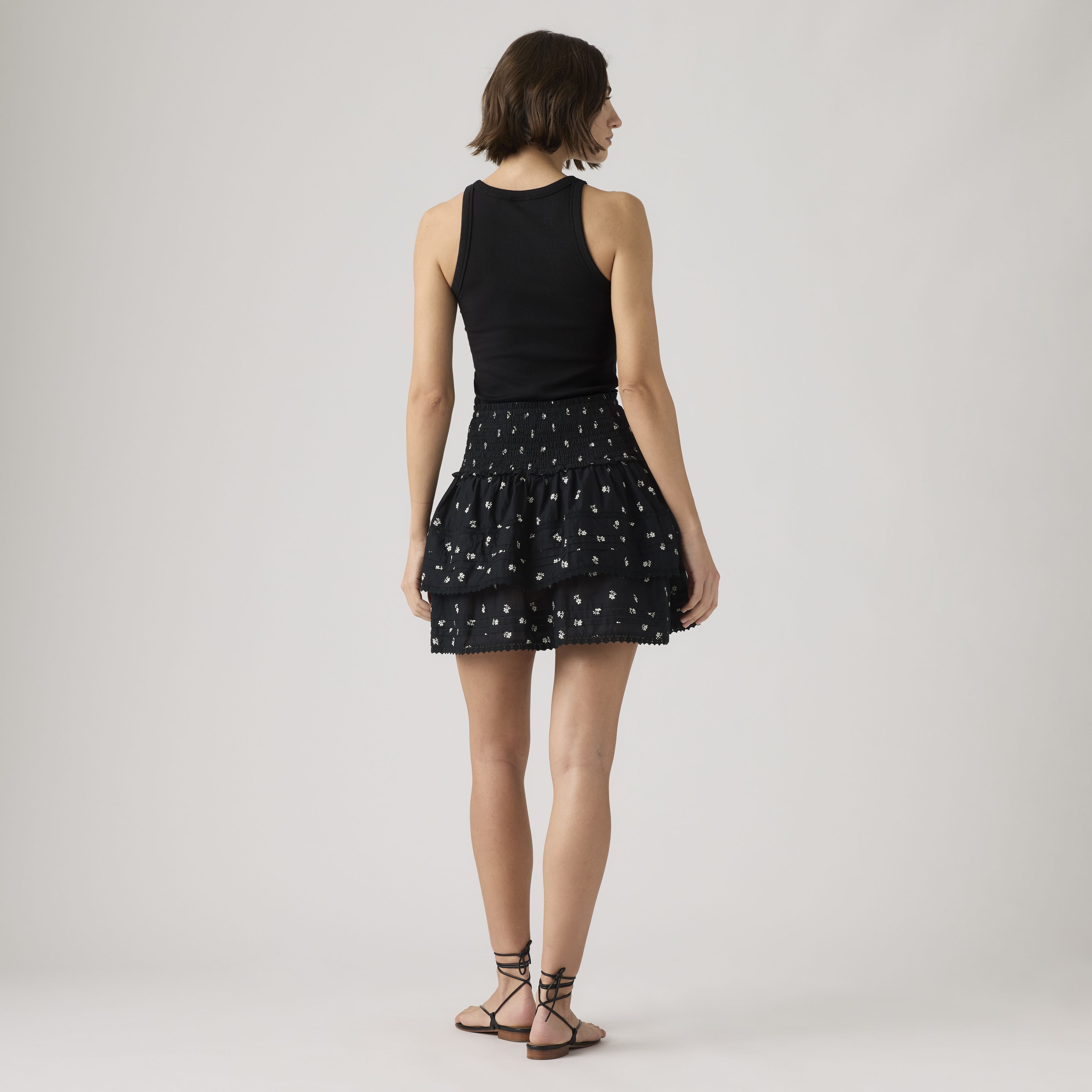 Raquel Smocked Mini Skirt 3