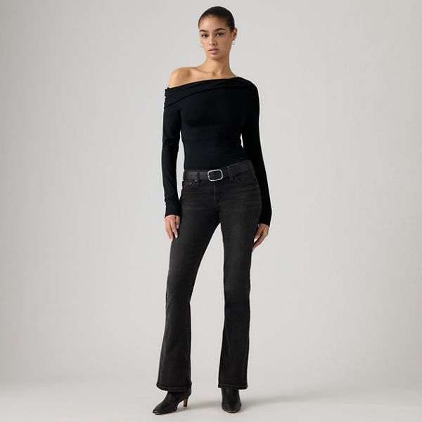 Low Slim Bootcut Women's Jeans — Rodeo Princess - Black