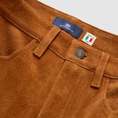 Suede Pencil Skirt — Toffee - Brown 8