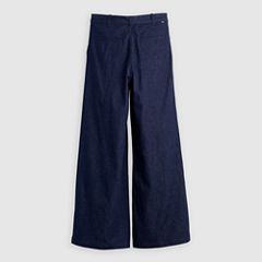 Denim Pleat Trouser — Rinse - Blue 8