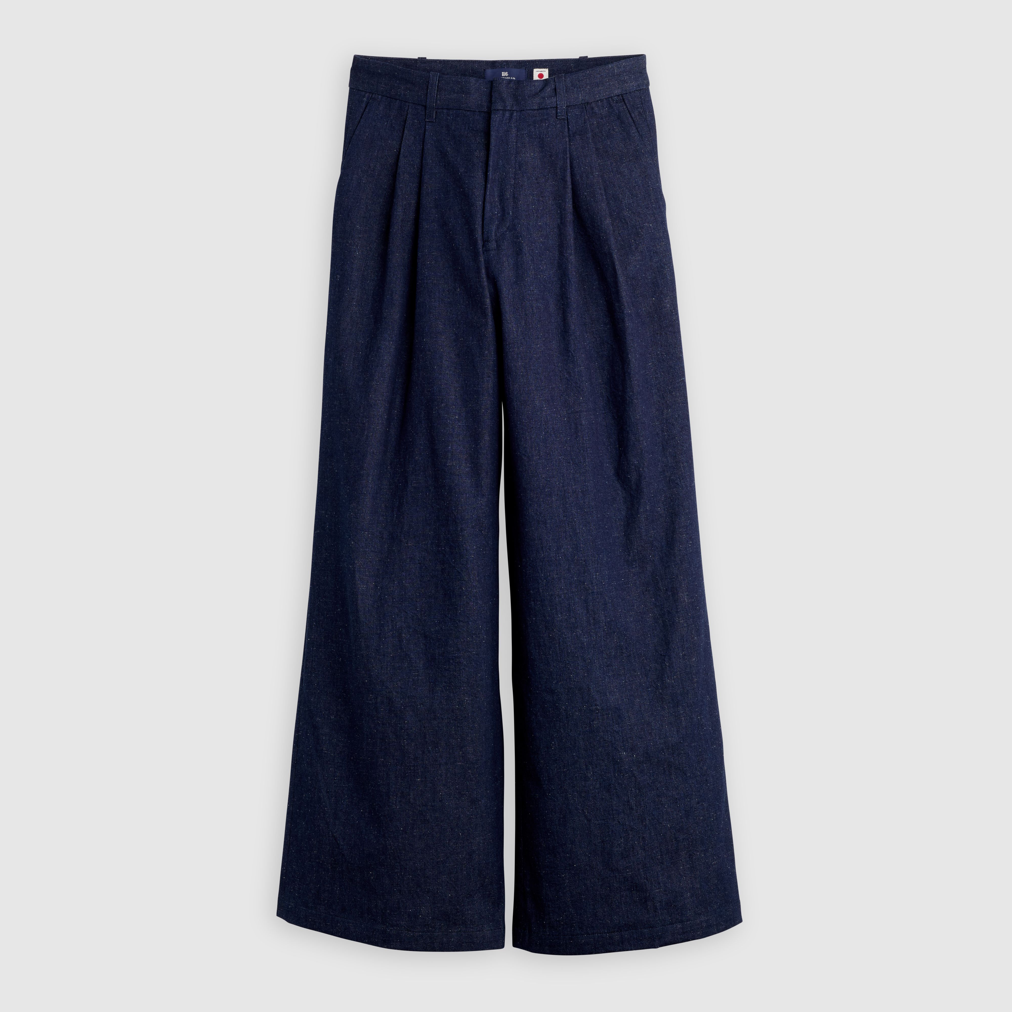 Pantalón en denim con pinzas 7