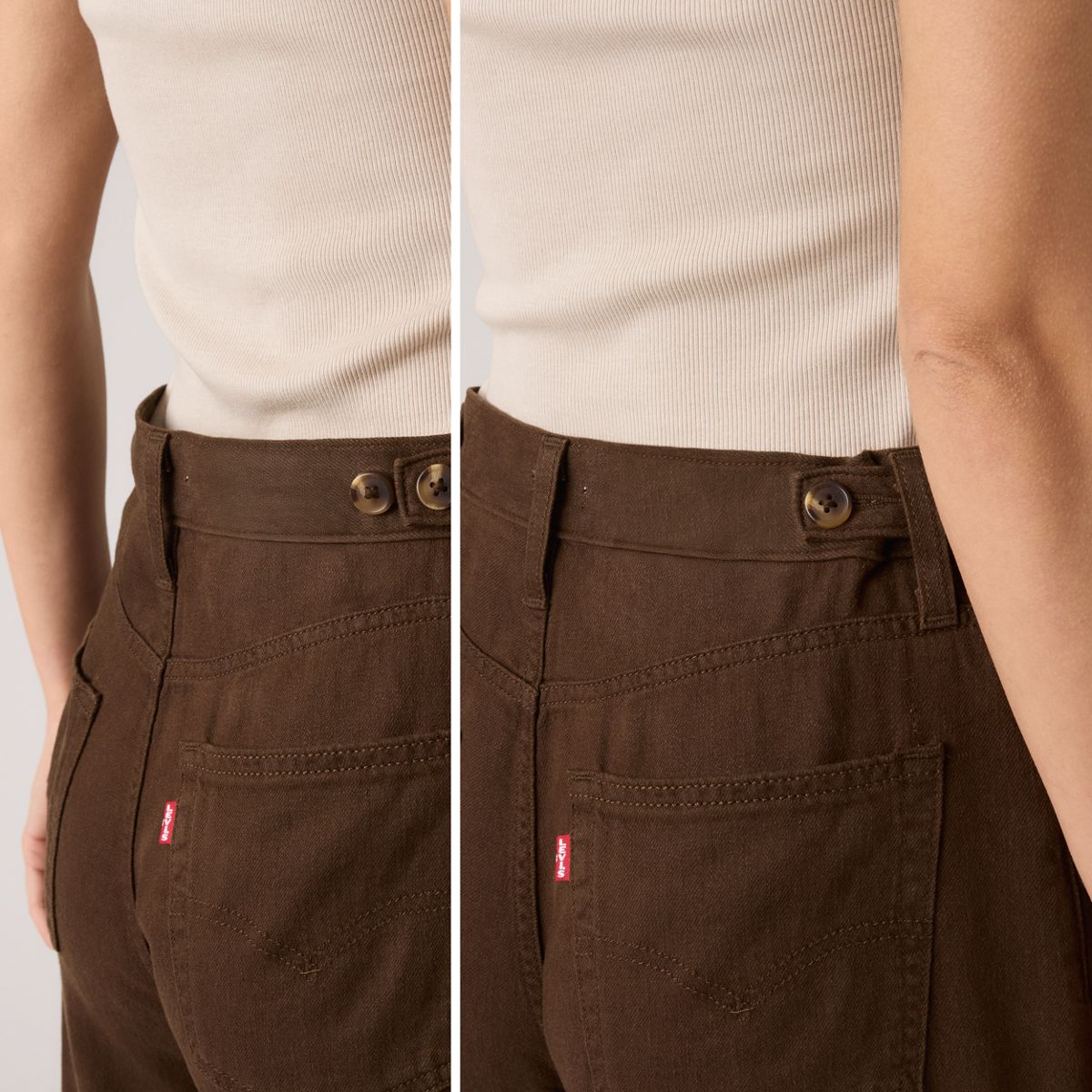 Cinch Wide-Leg Women's Jeans — Hot Fudge - Brown