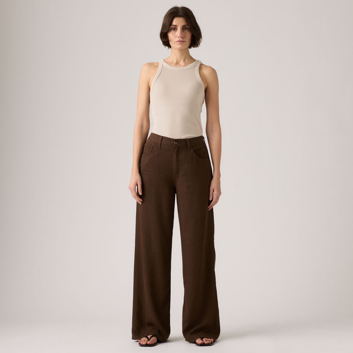 Cinch Wide-Leg Women's Jeans — Hot Fudge - Brown