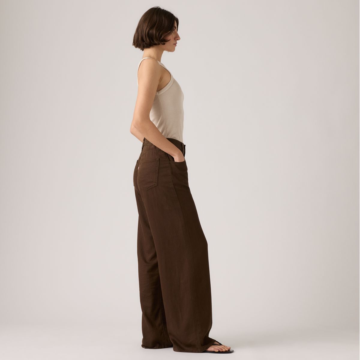 Cinch Wide-Leg Women's Jeans — Hot Fudge - Brown