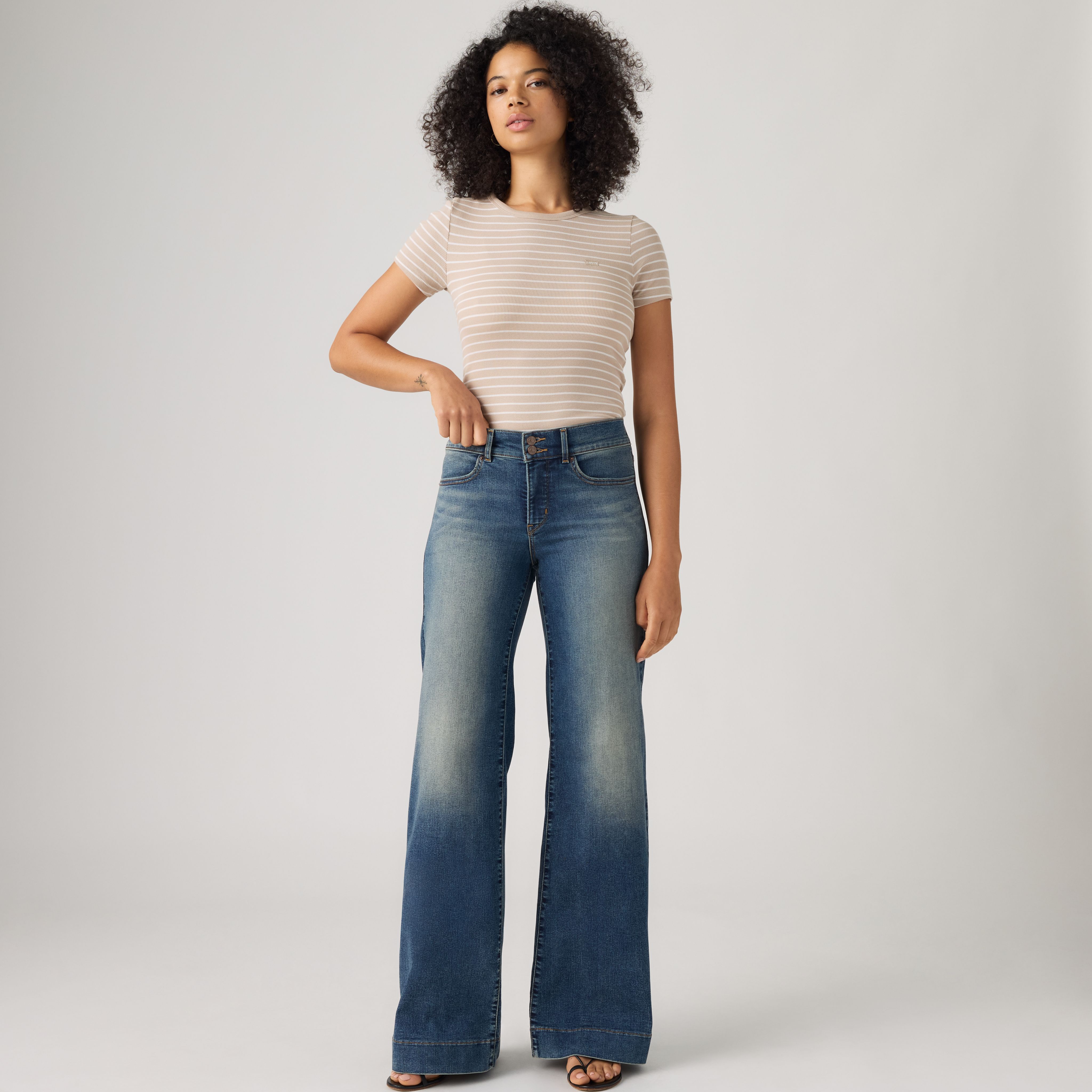 318 Tailored Wide Leg Jeans 1