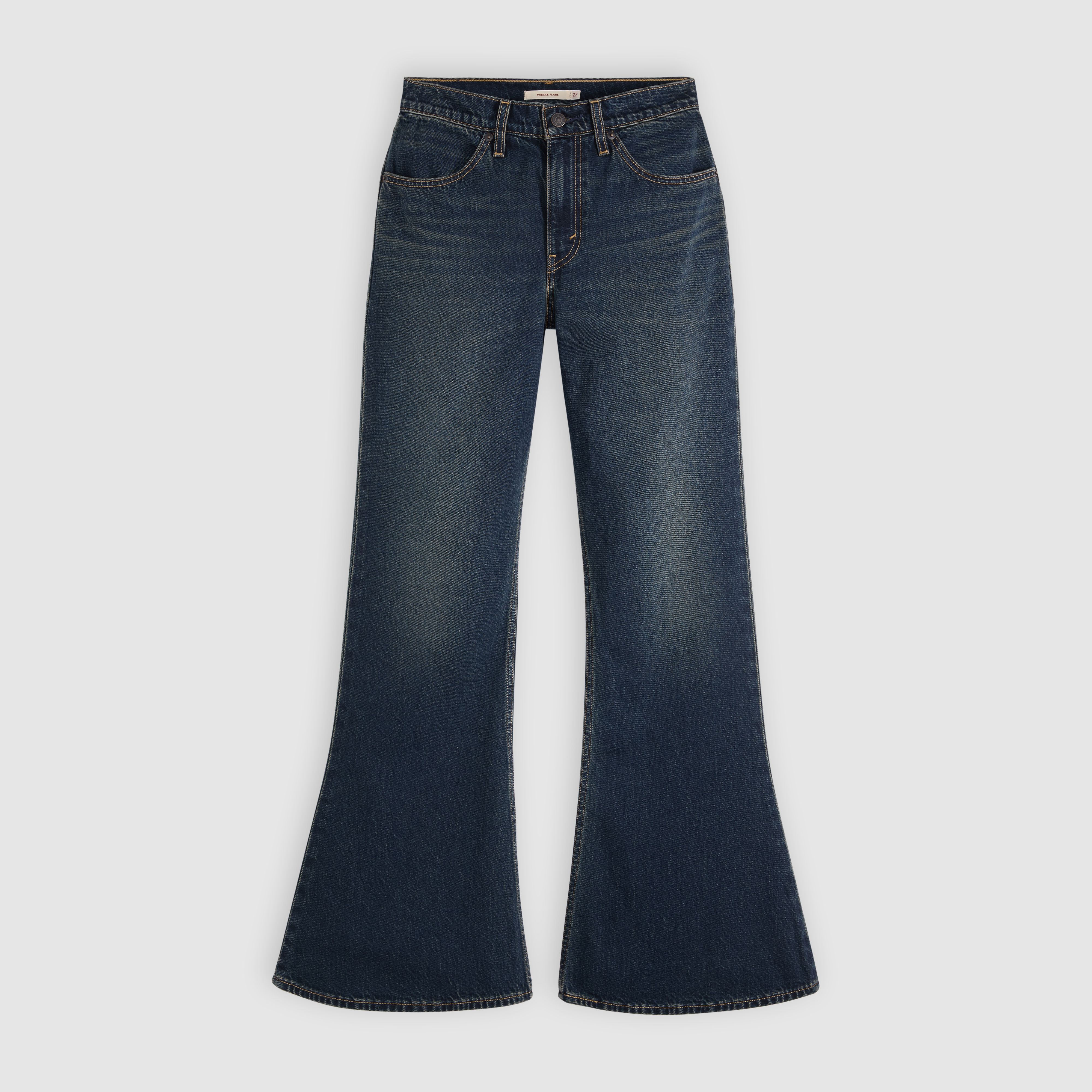 Puddle Snap Flare Jeans 8