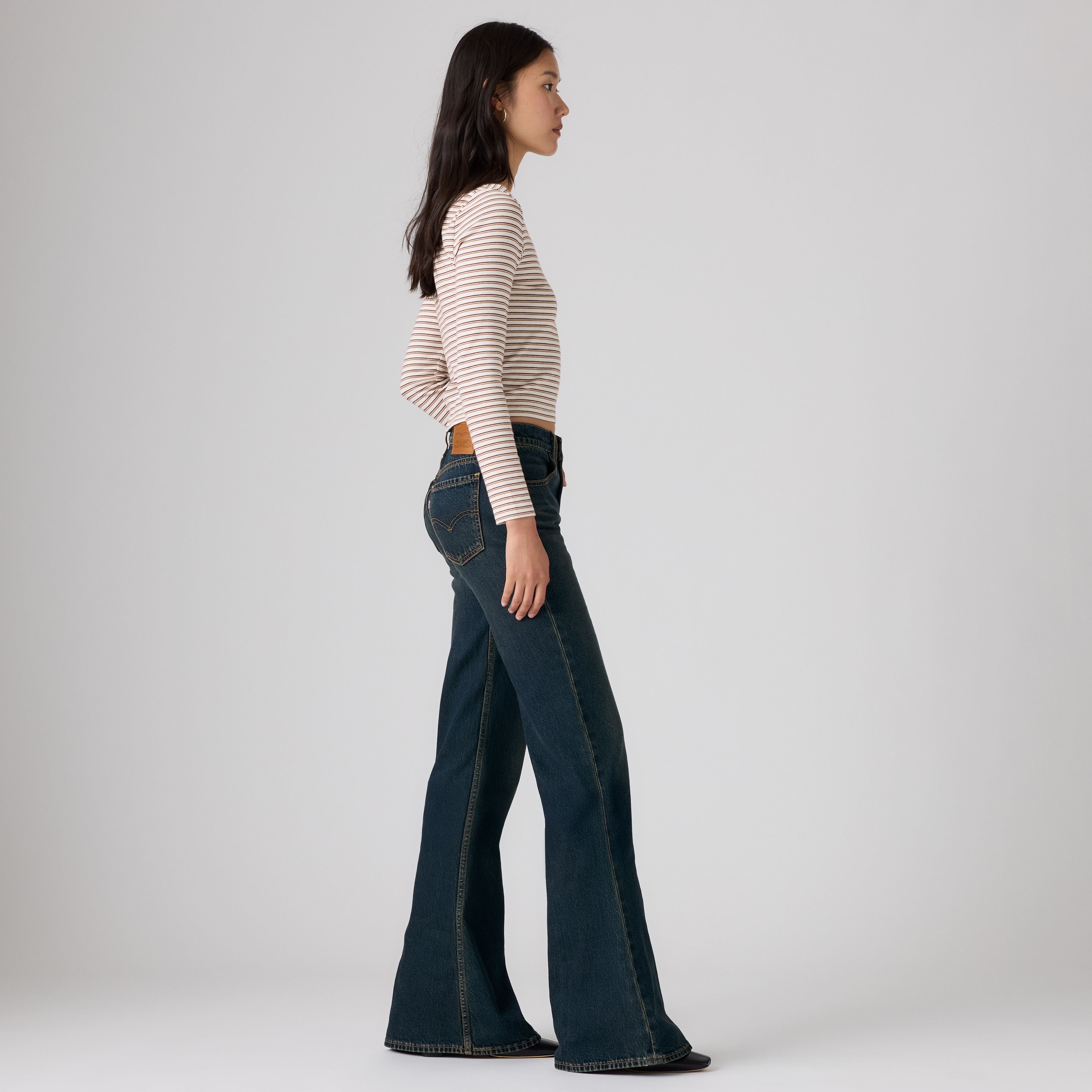 Puddle Snap Flare Jeans 6