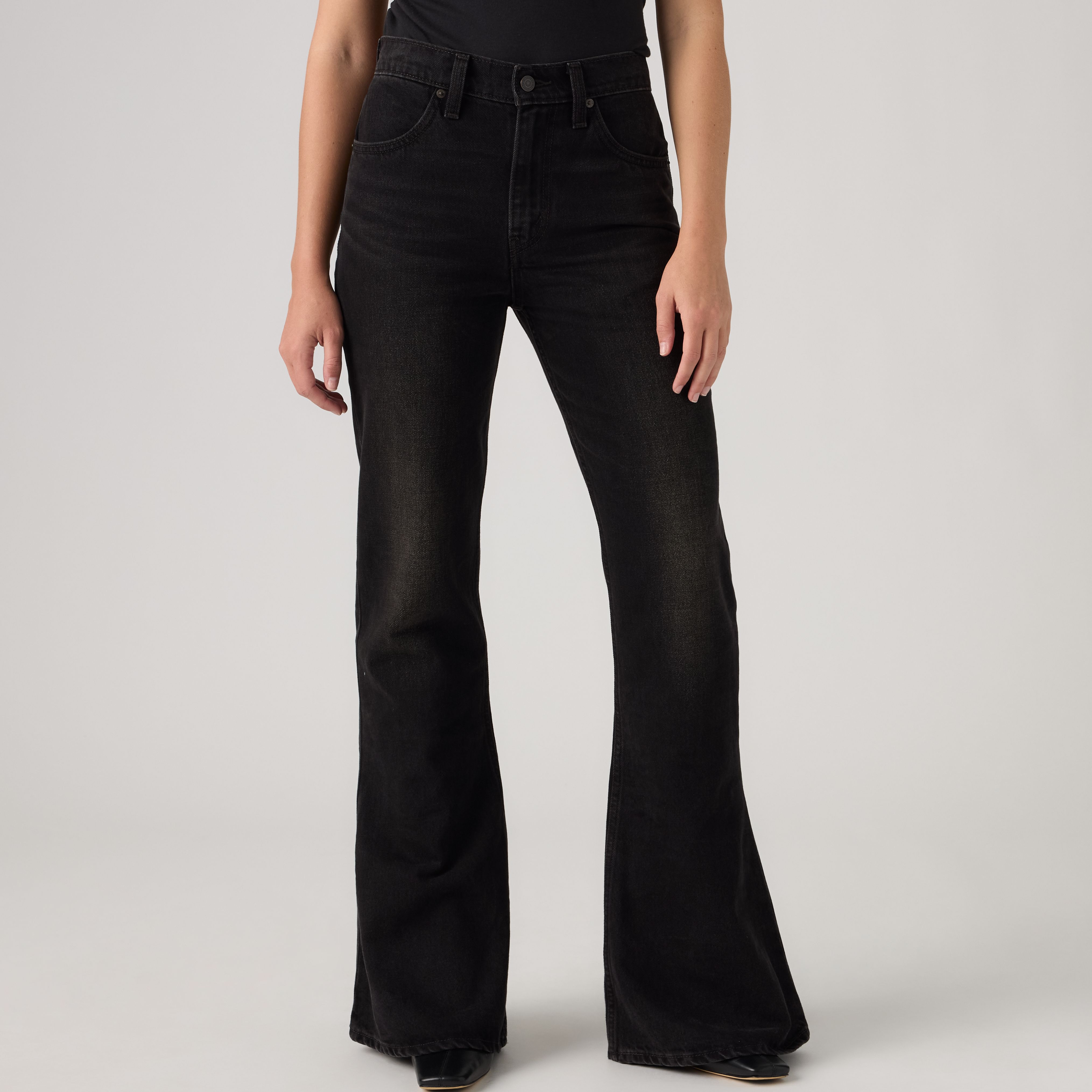 Puddle Snap Flare Jeans 2