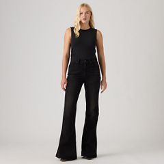 Puddle Snap Flare Women's Jeans — Drop The Hammer - Medium Wash 7