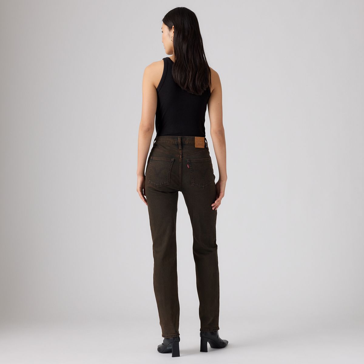 Ribcage Slim Women's Jeans — Over A Cup Srty - Brown