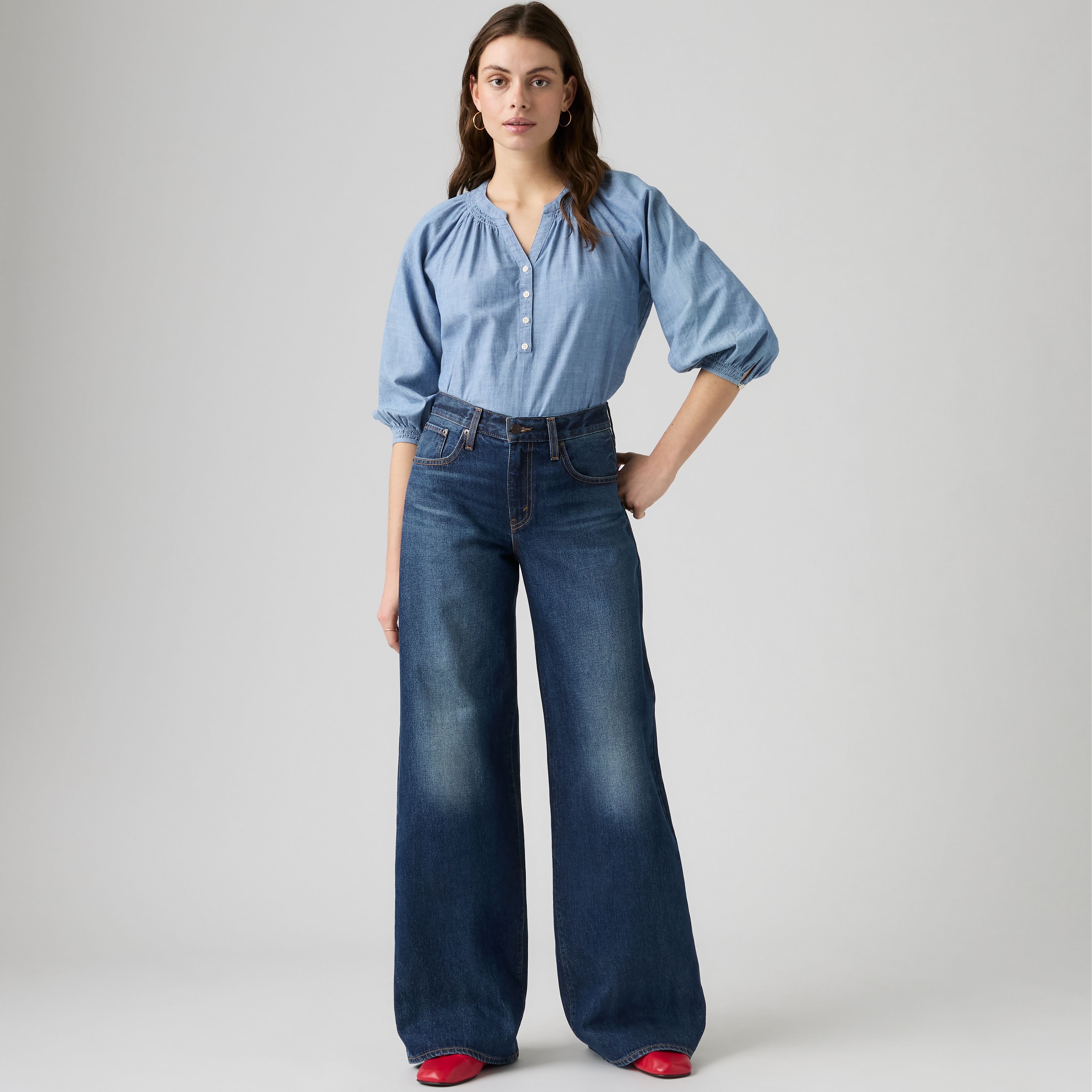 Middy Wide-Leg Women's Jeans 1